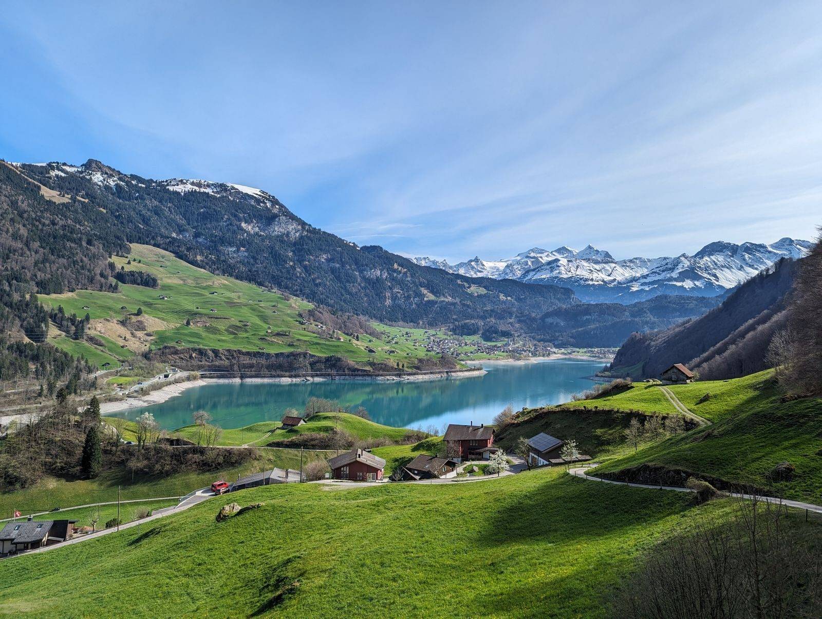 the EU + Switzerland cross-border route
